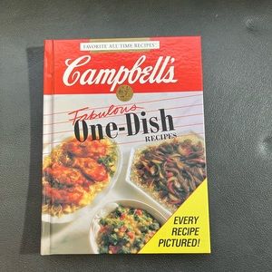 2/$20 Campbell's Fabulous One-Dish Recipes Hard Cover Book 1992 Campbell Soup